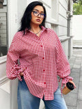 Women Gingham Checks Checked Casual Shirt