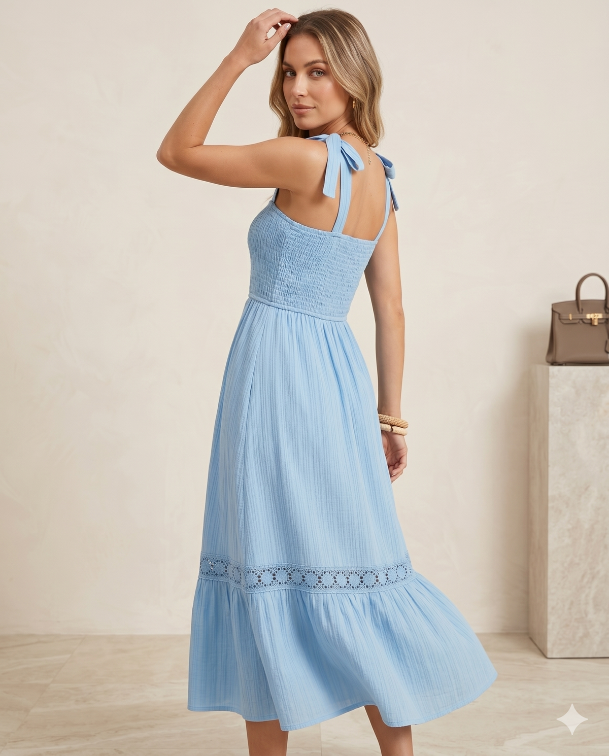 Women Striped Wrap Dress For Women