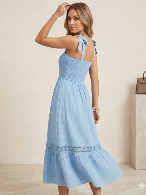 Women Striped Wrap Dress For Women