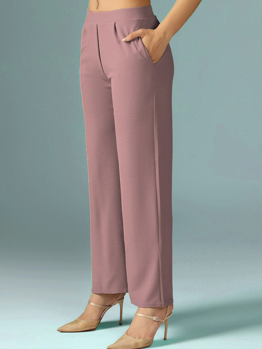 Shirt Collar Neck Top & Trousers Co-Ords